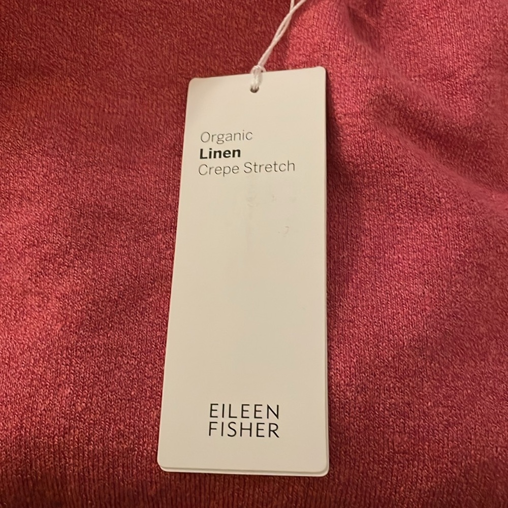 Eileen Fisher Petite Organic Linen Top. Size Petite Medium. - Picture 5 of 5